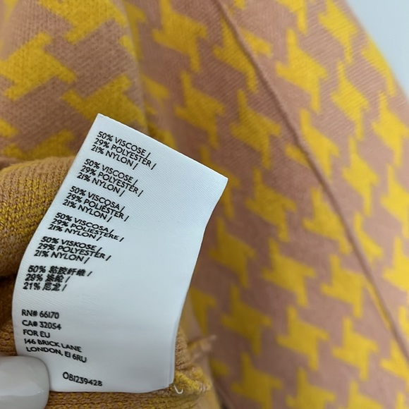 MAEVE Anthropologie Houndstooth V-Neck Pullover Sweater - Picture 7 of 10